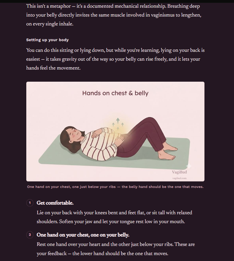 A page from Treating Vaginismus